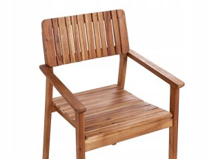 Zestaw ogrodowy dla 6 osób AGELLO Drewno akacjowe Brązowy 11