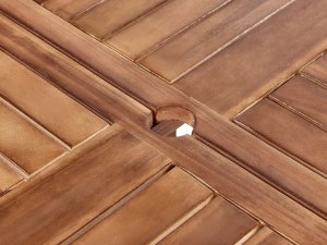 Zestaw ogrodowy dla 6 osób AGELLO Drewno akacjowe Brązowy 7