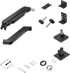 StarTech H1M1AG1-MONITOR-ARM uchwyt / stojak do monitorów 124,5 cm (49") Biurko Czarny 10