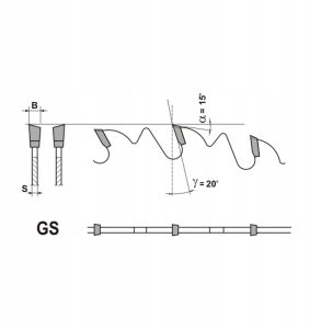Wapienica PILA W. 400*4,0*30/ 36 GS 3