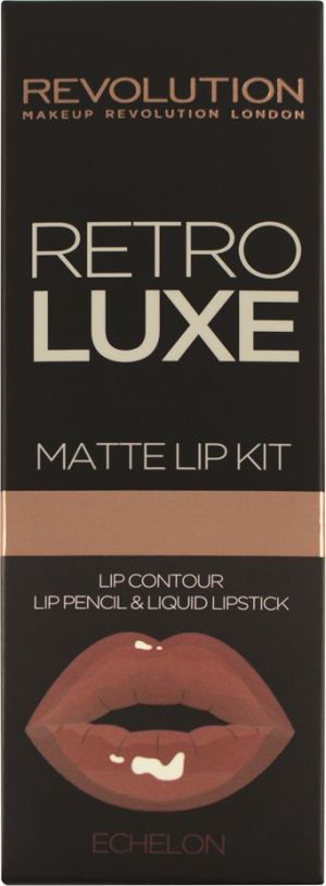 Makeup Revolution Retro Luxe Kit Matte Pomadka i konturówka do ust Echelon 1