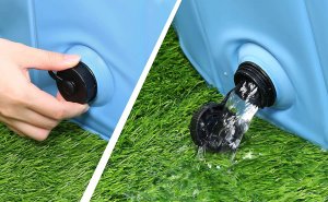 BASEN OGRODOWY SKŁADANY DLA PSA 80X30CM NIEBIESKI MAXXPRO 7