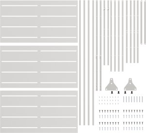 vidaXL Ekran prywatności 180 cm ze stali nierdzewnej 2