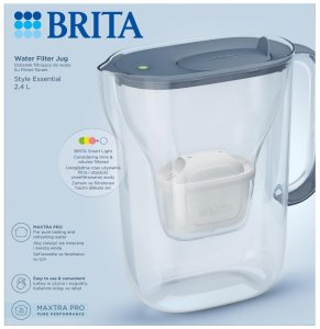 Dzbanek filtrujący Brita Style Essential grafitowy + Maxtra Pro Pure Performance 8
