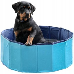 BASEN OGRODOWY SKŁADANY DLA PSA 80X30CM CZERWONY MAXPRO 16