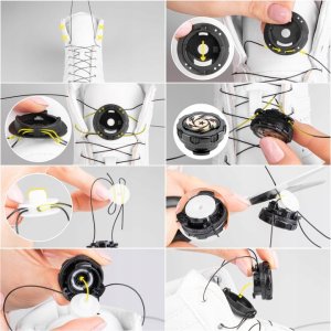 SZNURÓWKI AUTOMATYCZNE DO BUTÓW OBROTOWE BEZ WIĄZANIA SZNUROWADŁA 2 SZTUKI 2