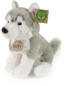 Rappa MASKOTKA PLUSZOWA PIES HUSKY REALISTYCZNY ECO* Piesek Haski Pluszak 23 cm 2