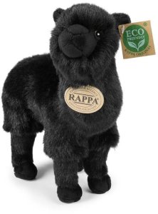MASKOTKA PLUSZOWA MAŁA LAMA CZARNA REALISTYCZNA, ECO Pluszak Rappa, 23 cm 2