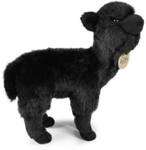 MASKOTKA PLUSZOWA MAŁA LAMA CZARNA REALISTYCZNA, ECO Pluszak Rappa, 23 cm 3