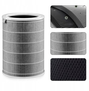 Rosfix FILTR HEPA XIAOMI MI AIR PURIFIER 3H 3C PRO CHIP 360 +6x BAWEŁNA PREFILTR 7