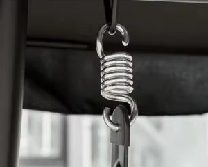 Huśtawka Czteroosobowa Ogrodowa Bujana Daszek Wolnostojąca Brązowa LEAN 6