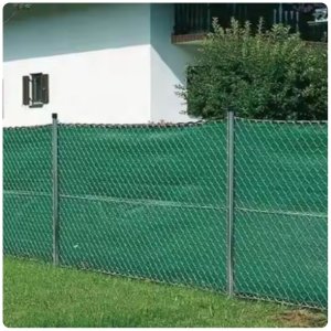 Lean Siatka Cieniująca Na Ogrodzenie Płot Maskująca Zielona 1.5M 25M 140g/m LEAN 4