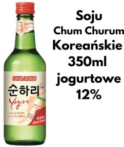 Soju jogurtowe koreański napój alkoholowy destylowany z ryżu Somaek można pić z piwem 12% 350ml 3