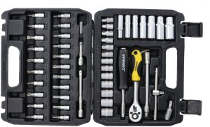 Brenar klucze nasadowe 53cz. 1/4" 6 kątne CR-V one size 2