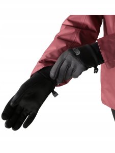 Damskie rękawice The North Face Etip Hardface Glove - tnf black htr rozmiar: s 3