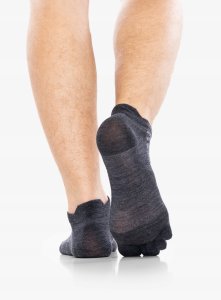 Skarpety merino Injinji Run Lightweight No-Show Wool - slate rozmiar: l 8
