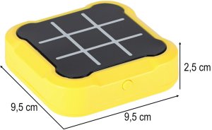 Kółko krzyżyk gra elektroniczna logiczna tic tac toe konsola przenośna żółta Kik Sp. z o. o. Sp. k. 9