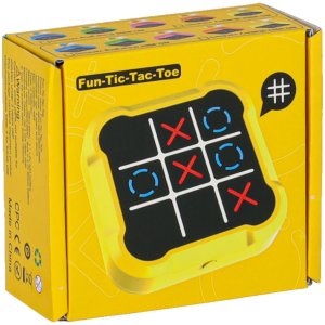 Kółko krzyżyk gra elektroniczna logiczna tic tac toe konsola przenośna żółta Kik Sp. z o. o. Sp. k. 10