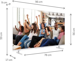 TV SET LCD 43" QLED 4K/WHITE 43UG4S14W THOMSON 3