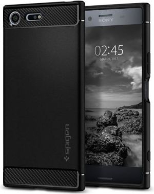 Spigen Rugged Black Etui Sony Xperia XZ Premium 1