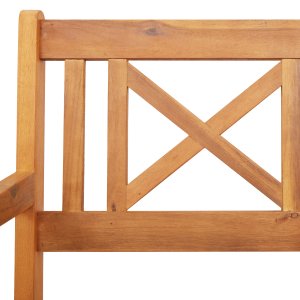 vidaXL Krzesełka ogrodowe 4 szt. 56x55.5x90 cm z litego drewna akacjowego. 6