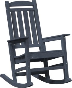 vidaXL vidaXL Krzesła bujane , 2 sztuki, granatowe, wymiary 70x92x107,5 cm, materiały: HDPE 4