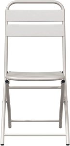 vidaXL Składane krzesła ogrodowe 2 szt. Beżowe 42 x 52 x 82 cm. Wykonane z lekkiej stali malowanej proszkowo. 5