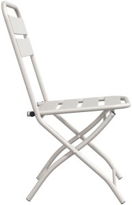 vidaXL Składane krzesła ogrodowe 2 szt. Beżowe 42 x 52 x 82 cm. Wykonane z lekkiej stali malowanej proszkowo. 6