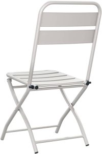 vidaXL Składane krzesła ogrodowe 2 szt. Beżowe 42 x 52 x 82 cm. Wykonane z lekkiej stali malowanej proszkowo. 7