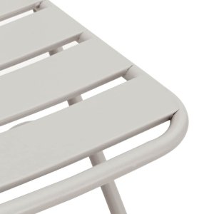 vidaXL Składane krzesła ogrodowe 2 szt. Beżowe 42 x 52 x 82 cm. Wykonane z lekkiej stali malowanej proszkowo. 10