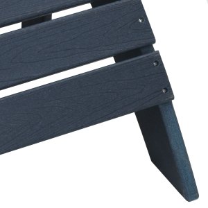 vidaXL vidaXL Granatowe krzesło Adirondack z podnóżkiem z HDPE 3