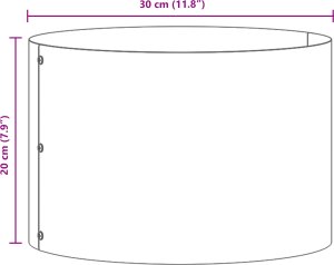 vidaXL Donice ogrodowe 5 szt. antracytowe 30x30x20 cm ze stali 2