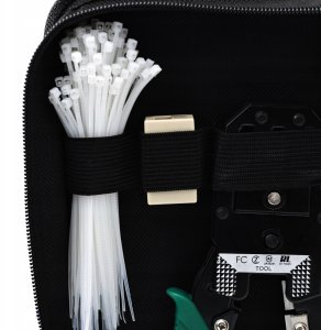 TESTER KABLI RJ45 ZACISKARKA NARZEDZIA LAN W ETUI KOSTKA ZŁĄCZE HERMETYCZNE 11