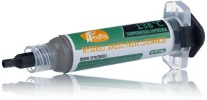 SET LUTOWNICZY ROSFIX TOPNIK PŁYNNA CYNA PASTA 138C 2X TŁOCZEK IGŁA FLUX 9