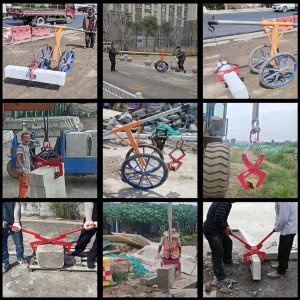 UCHWYT BRUKARSKI CHWYTAK DO KOSTKI BRUKOWEJ KRAWĘŻNIKA POD KOPARKĘ 8-24CM 5