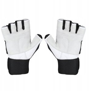 HMS RST04 WHITE-BLACK ROZM. M RĘKAWICE NA SIŁOWNIĘ 20