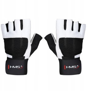 HMS RST04 WHITE-BLACK ROZM. M RĘKAWICE NA SIŁOWNIĘ 10