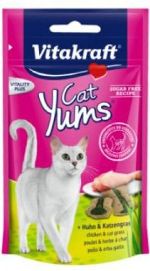 Vitakraft Kot Cat Yums Kurczak Z Trawą 40g+20% 1