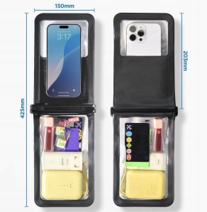 Spigen Spigen A603 Universal Waterproof Case - Etui wodoodporne do smartfonów do 6.9" (Black) 8