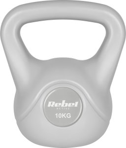 Kettlebell bitumiczny 10 kg szary REBEL ACTIVE 3