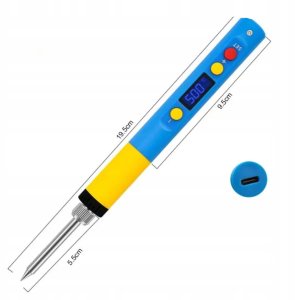 LUTOWNICA ELEKTRONICZNA PRECYZYJNA 65W LCD USB-C REGULACJA 500C PD TYP T65 4