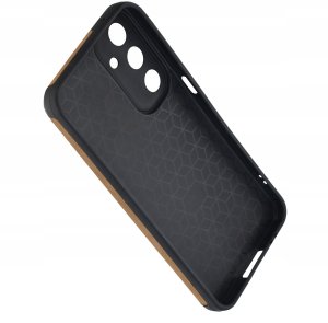 Etui do Samsung M15 5G silikonowe SKÓRZANE VINTAGE CASE + Szkło na ekran 9H 4