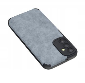 Etui do Samsung M15 5G silikonowe SKÓRZANE VINTAGE CASE + Szkło na ekran 9H 3