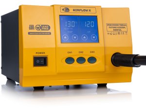 STACJA HOT AIR AIRFLOW X ROSFIX 1300W 861DW LCD DOTYK 3 KANAŁY TURBINA MOC 3