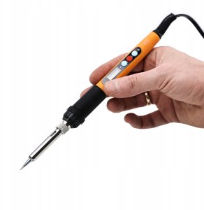 ZESTAW W WALIZCE LUTOWNICA PRECYZYJNA Z WYŚWIETLACZEM 60W GROTY CYNA GĄBKA 4