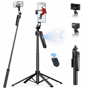 Kijek Selfie Stick Statyw 160 Cm Na Telefon Smartfon Kamerę + Pilot Telesin / Face Tracking / Es-b183 / P3-ms-01 7