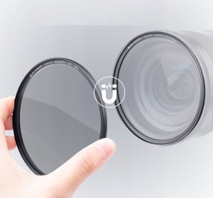 Zestaw 3w1 Filtr Polaryzacyjny Cpl Pierścień Magnetyczny Dekielek K&f 52 Mm / Sku.1701 5