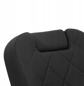 Activeshop Gabbiano Fotel barberski Bruno czarny z czarną ramą 11