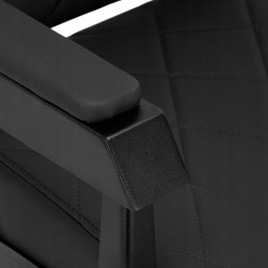 Activeshop Gabbiano Fotel barberski Bruno czarny z czarną ramą 6