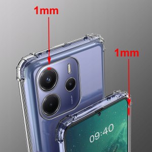 Etui do Xiaomi Redmi Note 14 5G PANCERNE CASE SILICON GUMOWE SLIM +SZKŁO 7